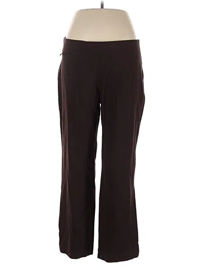 Pre-owned Lands' End Active Pants In Brown