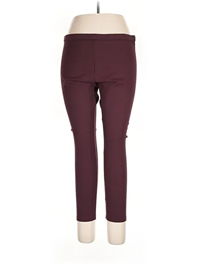 Pre-owned Lands' End Active Pants In Burgundy