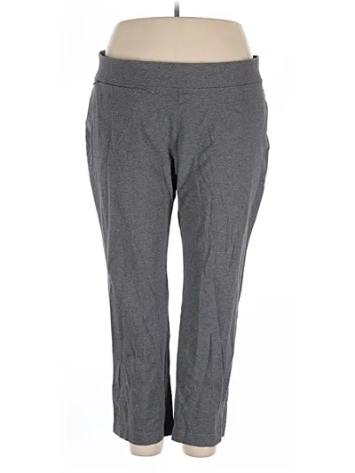Pre-owned Lands' End Active Pants In Gray