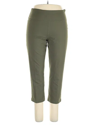 Pre-owned Lands' End Active Pants In Green
