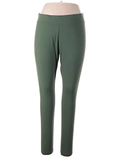 Pre-owned Lands' End Active Pants In Green