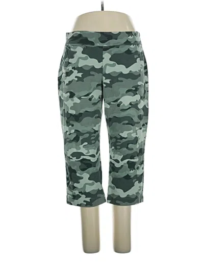 Pre-owned Lands' End Active Pants In Green