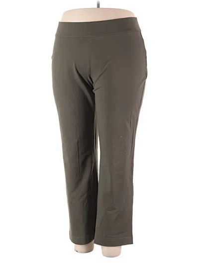 Pre-owned Lands' End Active Pants In Green