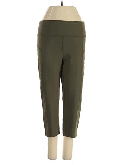 Pre-owned Lands' End Active Pants In Green