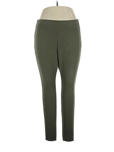 Pre-owned Lands' End Active Pants In Green