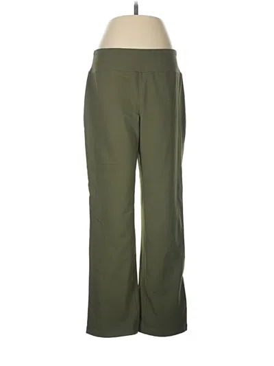 Pre-owned Lands' End Active Pants In Green
