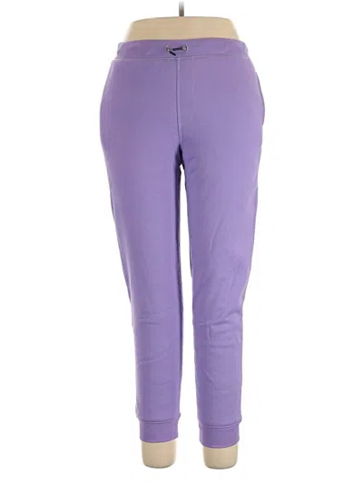 Pre-owned Lands' End Active Pants In Purple