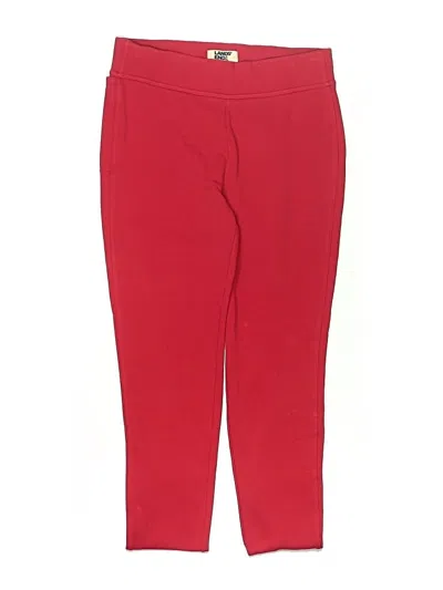 Pre-owned Lands' End Kids'  Active Pants In Red