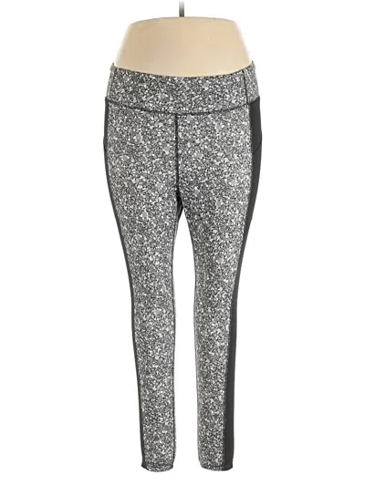 Pre-owned Lands' End Active Pants In Silver