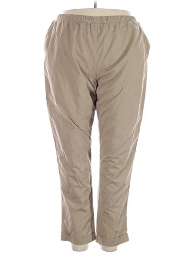 Pre-owned Lands' End Active Pants In Tan