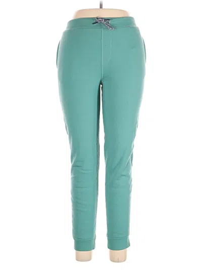 Pre-owned Lands' End Active Pants In Teal