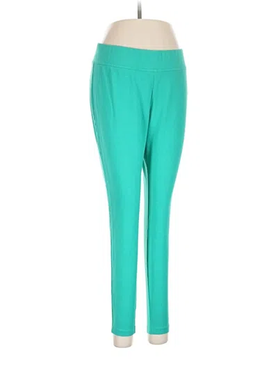 Pre-owned Lands' End Active Pants In Teal