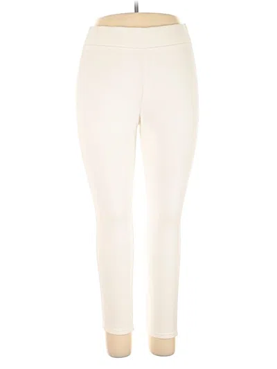 Pre-owned Lands' End Active Pants In White