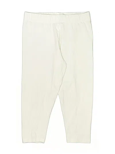 Pre-owned Lands' End Kids'  Active Pants In White