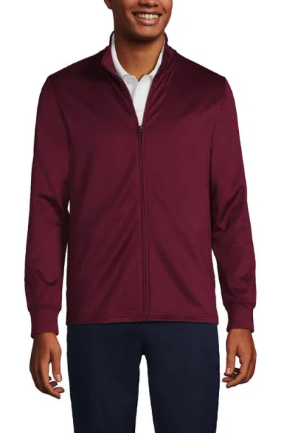 Lands' End Active Performance Full Zip Jacket In Burgundy
