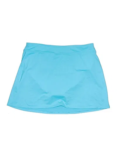 Pre-owned Lands' End Active Skirt In Blue