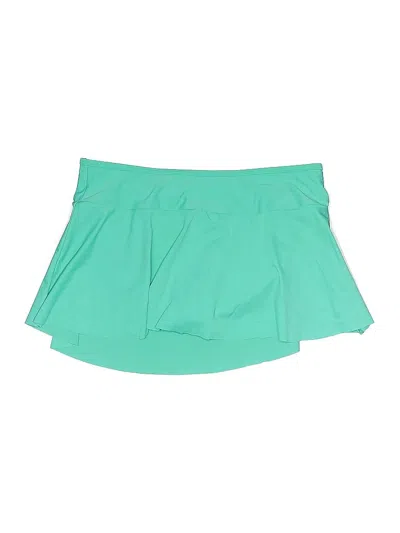 Pre-owned Lands' End Kids'  Active Skirt In Green