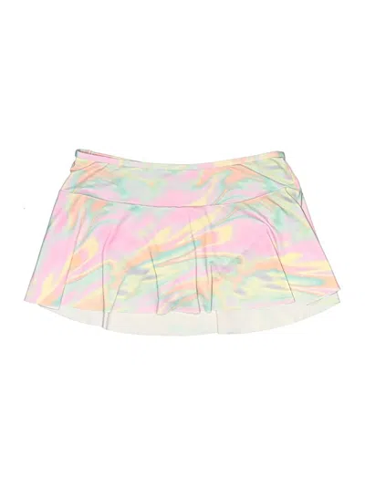 Pre-owned Lands' End Kids'  Active Skirt In White