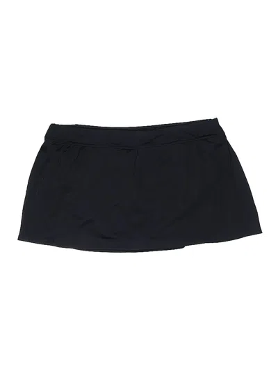 Pre-owned Lands' End Active Skort In Black