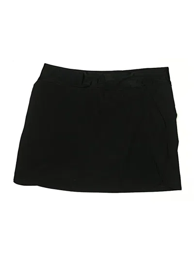 Pre-owned Lands' End Active Skort In Black