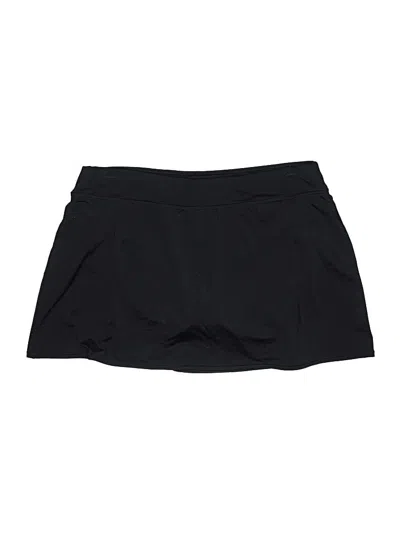 Pre-owned Lands' End Active Skort In Black