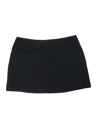 Pre-owned Lands' End Active Skort In Black