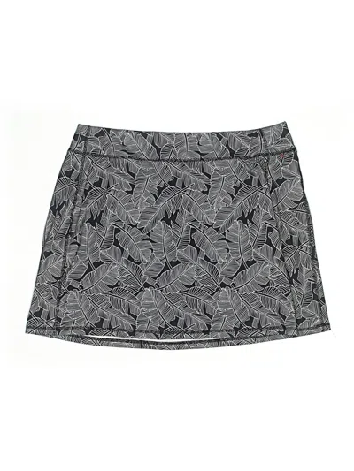 Pre-owned Lands' End Active Skort In Black
