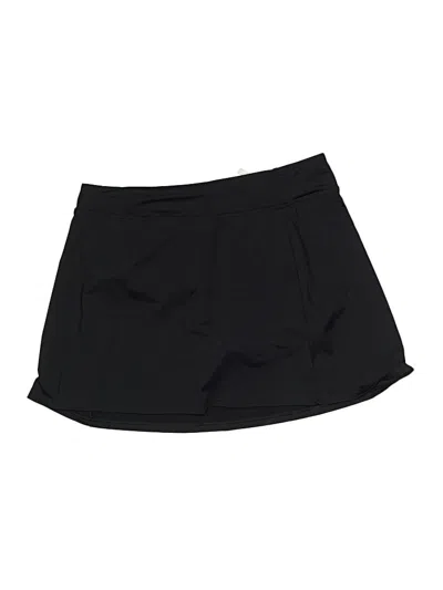 Pre-owned Lands' End Active Skort In Black