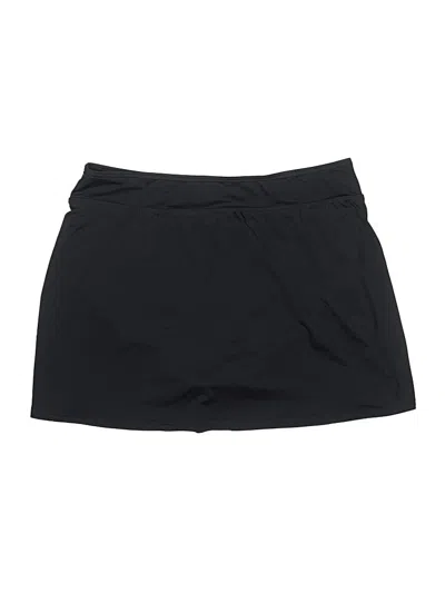 Pre-owned Lands' End Active Skort In Black