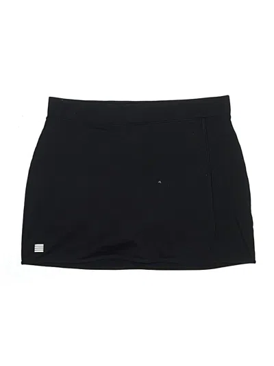 Pre-owned Lands' End Active Skort In Black