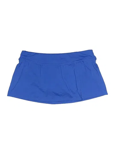 Pre-owned Lands' End Active Skort In Blue