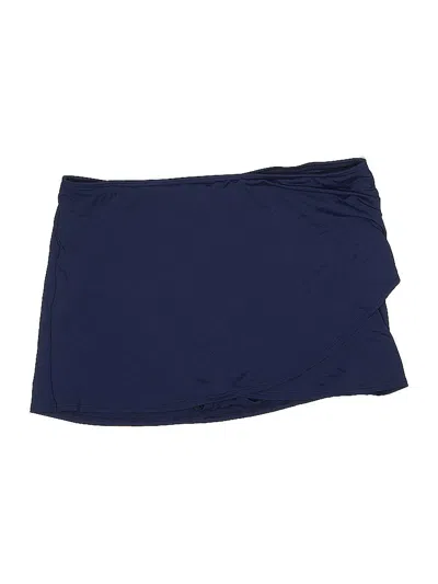 Pre-owned Lands' End Active Skort In Blue