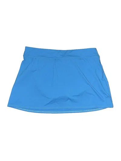 Pre-owned Lands' End Active Skort In Blue