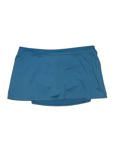 Pre-owned Lands' End Active Skort In Blue