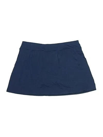 Pre-owned Lands' End Active Skort In Blue