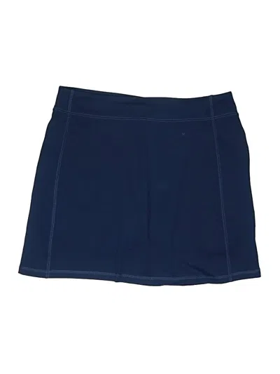 Pre-owned Lands' End Active Skort In Blue