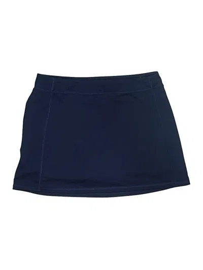 Pre-owned Lands' End Active Skort In Blue