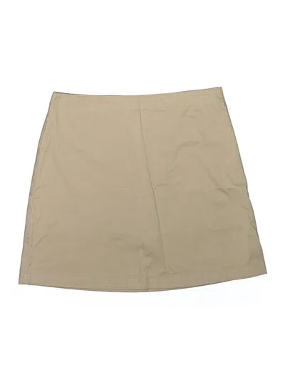 Pre-owned Lands' End Active Skort In Brown