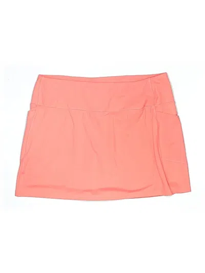 Pre-owned Lands' End Active Skort In Orange