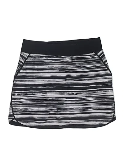 Pre-owned Lands' End Active Skort In Silver