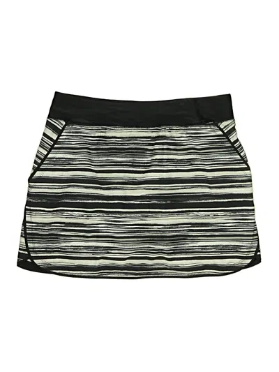 Pre-owned Lands' End Active Skort In Silver