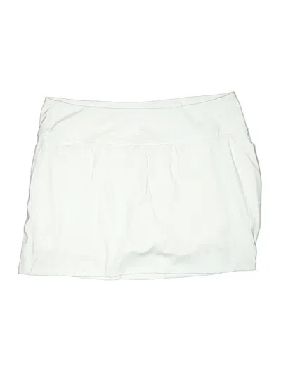 Pre-owned Lands' End Active Skort In White