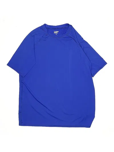 Pre-owned Lands' End Kids'  Active T-shirt In Blue