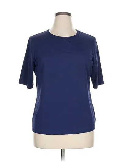 Pre-owned Lands' End Active T-shirt In Blue