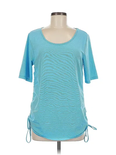 Pre-owned Lands' End Active T-shirt In Blue