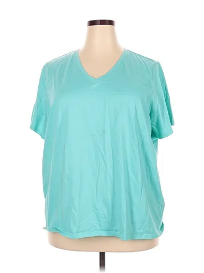 Pre-owned Lands' End Active T-shirt In Blue