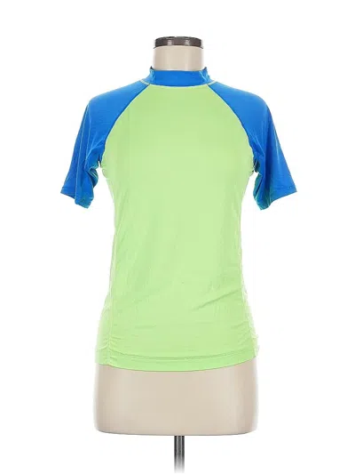 Pre-owned Lands' End Active T-shirt In Green