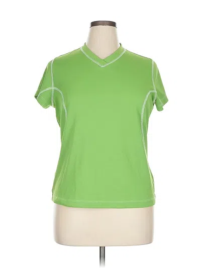 Pre-owned Lands' End Active T-shirt In Green