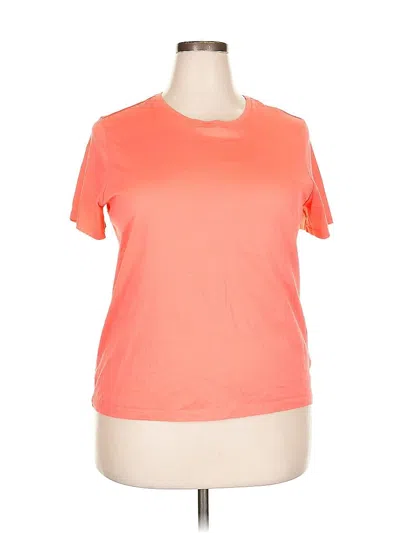 Pre-owned Lands' End Active T-shirt In Orange