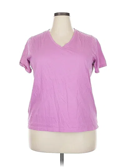 Pre-owned Lands' End Active T-shirt In Purple